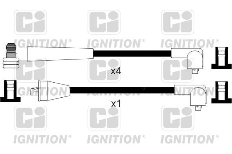 Image of QUINTON HAZELL Ignition lead set QUINTON HAZELL XC949