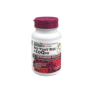 Image of Natures Plus Herbal Actives Red Yeast Rice 600 mgCoQ10 100 mg Extended Release Tablets 30 Tabs