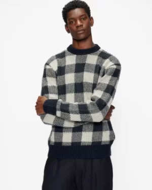 Image of Checked Crewneck Jumper
