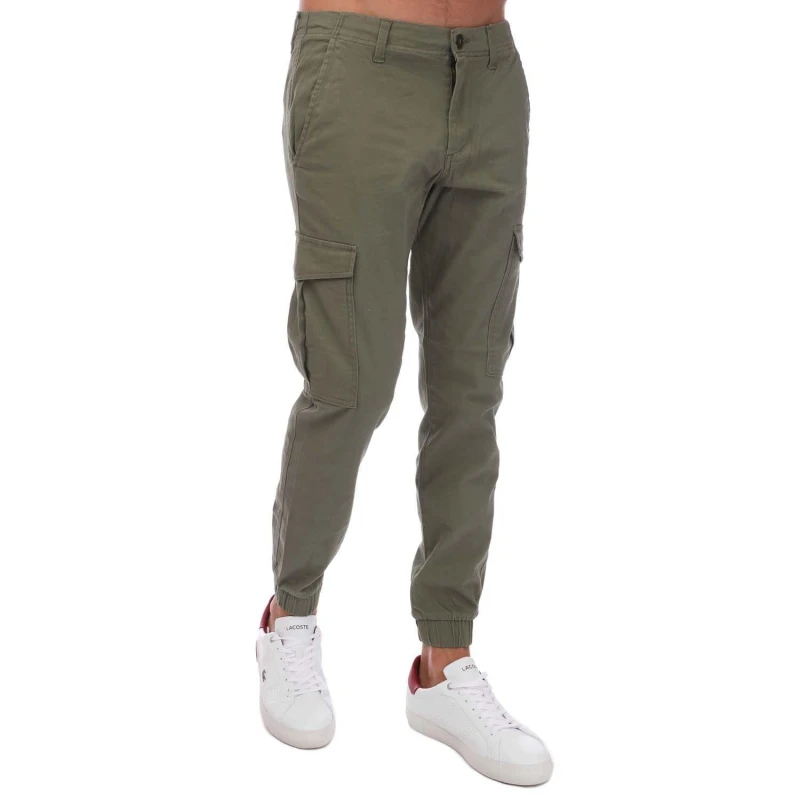 Image of Jack and Jones Marco Joe Cuffed Cargo Pant - Green Green M