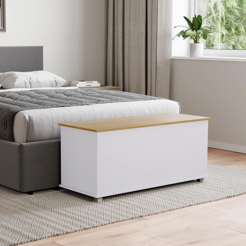 Image of Lassic Vida Designs Arlington Storage Ottoman White unisex One Size