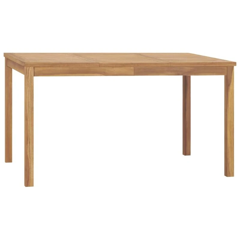 Image of VIDAXL Garden Dining Table 140x80x77cm Solid Teak Wood Vidaxl 8720286208373