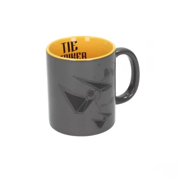 image of Tie Striker (Star Wars) Grey-Yellow Mug