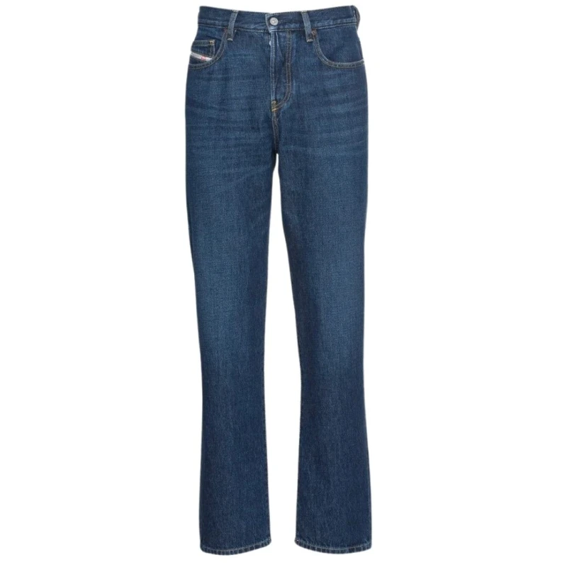 Image of Diesel Mens D-Viker Medium Blue Jeans Size: 33R Blue Male 33R