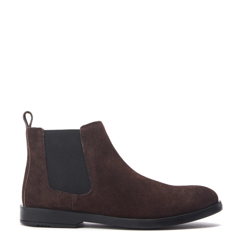 Image of Moda in Pelle Solaro Chelsea Boots - Brown Brown 6