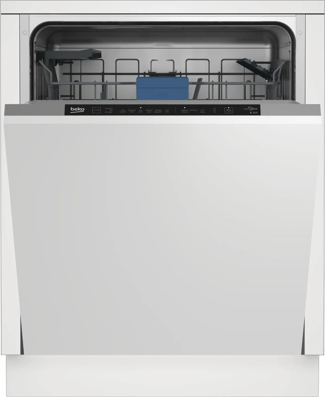 Image of Beko HygieneShield BDIN16440 Integrated Full Size Dishwasher - Black Control Panel - C Rated