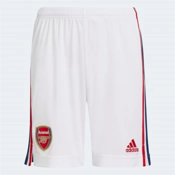 Image of adidas Arsenal Home Shorts 2021 2022 Junior - White