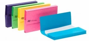 Image of Europa Pocket Wallet Foolscap Assorted 25 Pack