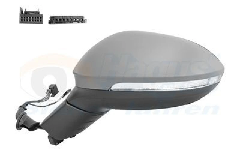 Image of VAN WEZEL Wing mirror VAN WEZEL 5713807