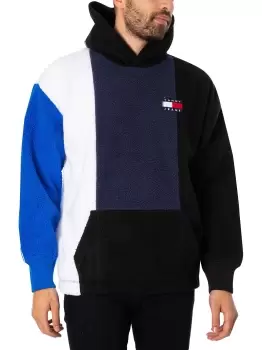 image of Relaxed Polar Block Pullover Hoodie