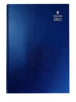 image of Collins 52 A5 Day to Page 2021 Diary Blue