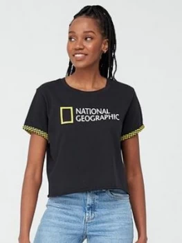 Image of Vans National Geographic Geo Rollout Short Sleeve T-Shirt - Black, Size XS, Women