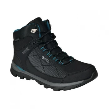Image of Regatta Lady Highton Stretch Mid Waterproof & Breathable W - Black/SeaBlu