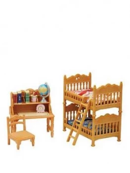 image of Sylvanian Families Children'S Bedroom & Comfy Living Room Twin Pack