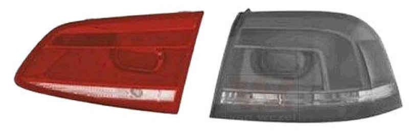 Image of VAN WEZEL 5740938 Rear light Inner Section, without bulb holder, Right Combination Rearlight (391)