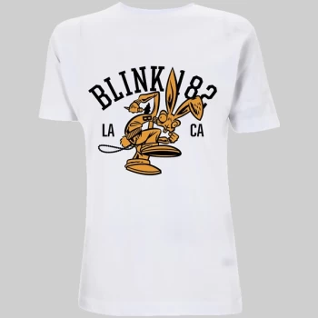 Image of Blink-182 - College Mascot Unisex Large T-Shirt - White