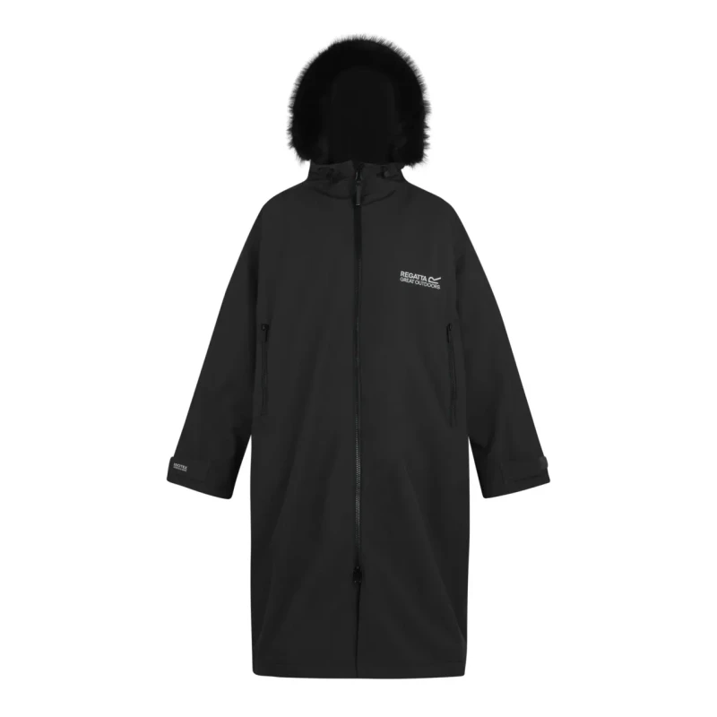 Image of Regatta Unisex Adults Waterproof Quick-Drying Fleece-Lined Changing Robe Ash unisex L/XL