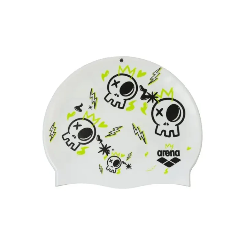 Image of child swim cap Arena Print Blanc Unisex TU
