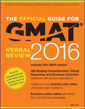 Image of The Official Guide for Gmat Verbal Review 2016 by Gmac Paperback