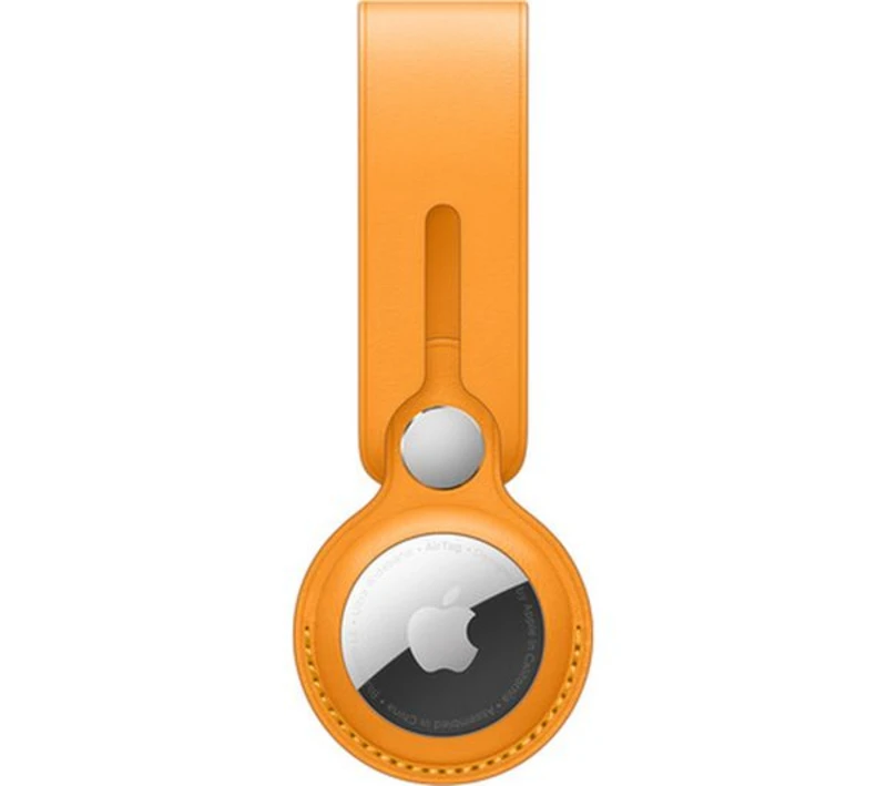 Image of Airtag Leather Loop California Poppy-zml