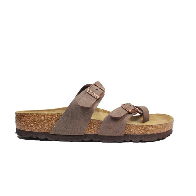 Image of Birkenstock Sandals Birkenstock Mayari Birko-Flor Birkibuc Marron Unisex 41