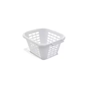 image of Addis 24L Square Laundry Basket, White