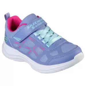 image of Skechers Girls Glimmer Kicks Fresh Glow Light up Trainers UK Size 12 (EU 30)