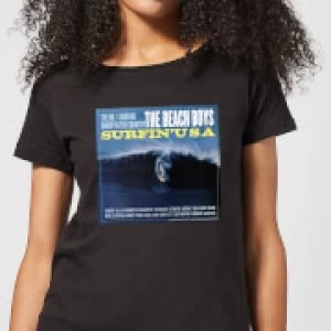 Image of The Beach Boys Surfin USA Womens T-Shirt - Black