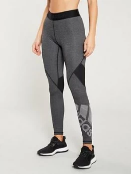 adidas Alphaskin Tight - Black, Size 2Xs, Women