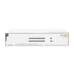 image of HP Enterprise Aruba Instant On 1430 8G Class4 PoE 64W Unmanaged L2 Gigabit Ethernet (10/100/1000) Power over Ethernet (PoE) White