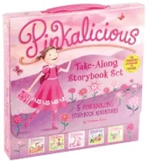 Image of pinkalicious take along storybook set tickled pink pinkalicious and the pi