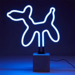 image of Exclusive Balloon Dog Neon Light - Concrete Base