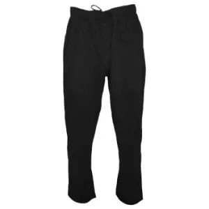 Image of Duke Mens Kingsize Rory Lightweight Fleece Jogging Bottoms (3XL) (Black)