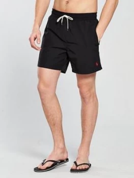 image of Polo Ralph Lauren Traveller Swim Shorts - Black