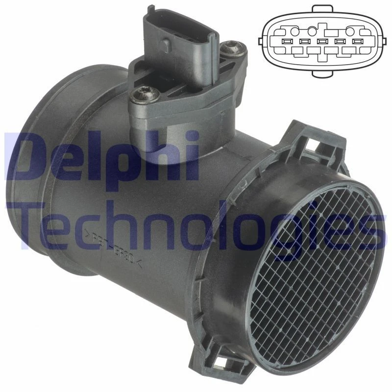 Image of DELPHI Mass air flow sensor DELPHI AF10375-12B1