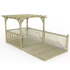 Image of 8' x 16' Forest Pergola Deck Kit No. 10 (2.4m x 4.8m)