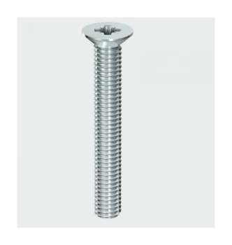 Image of 6010CPM Machine Screw PZ3 CSK BZP M6 x 10mm Box of 100 - Timco