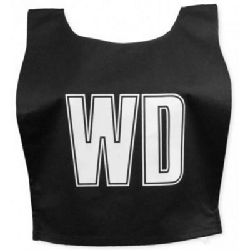 Image of Carta Sport Unisex Adult Lettered Netball Training Bib (Pack Of 7) Black/white (M)