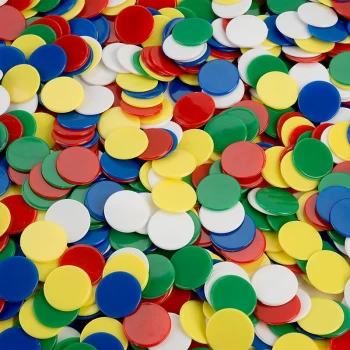 Image of 075059 16mm Coloured Counters Pack of 1000 - Invicta