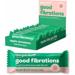 Image of The Gut Stuff Good Fibrations Apple & Cinnamon Bar - 35g x 12 - 702495