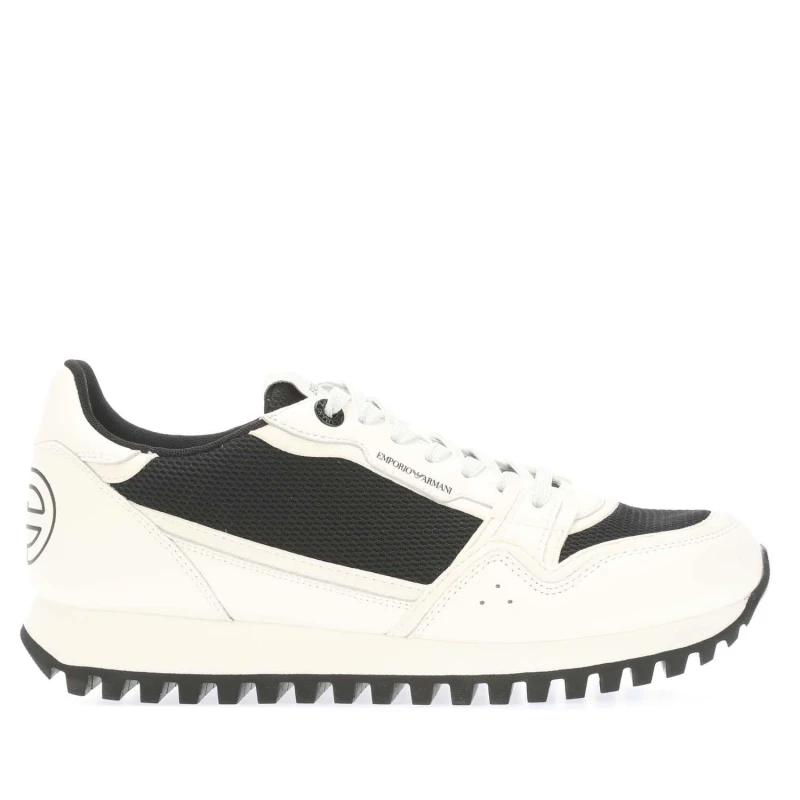 Image of Armani Logo Trainers - White White 6