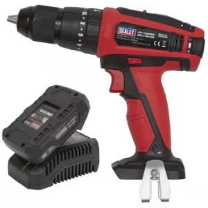 image of Sealey CP20VDDKIT1 Hammer Drill/Driver Ø13mm 20V 2Ah Lithium-ion