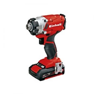 image of Einhell 4510036 18 V 2000 mAh Impact Driver 140 Nm Plastic and metal 6.35mm (1/4 in)