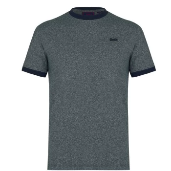 Image of Superdry Ringer T-Shirt - Navy Grit 5WU
