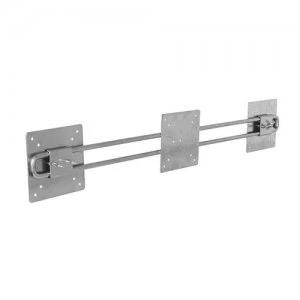 Image of R-Go Tools R-Go Steel Wing for 2 monitors silver