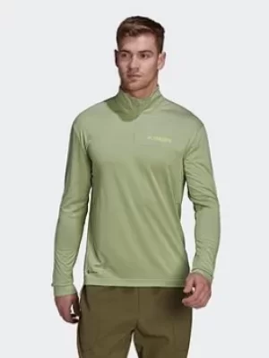 Image of adidas Terrex Multi Half-zip Tee, Black Size XS Women