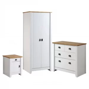 Image of Ludlow White Bedroom Trio Set