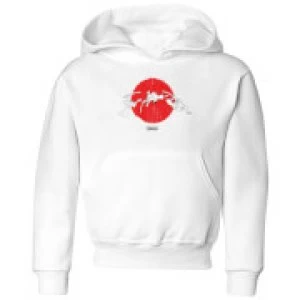 Image of Samurai Jack Sunrise Kids Hoodie - White - 9-10 Years