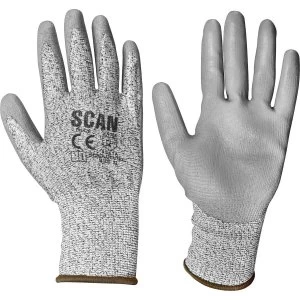 image of Scan PU Coated Cut 3 Gloves Grey XL