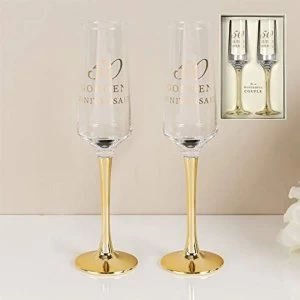 Image of Amore By Juliana Straight Flute Set of 2 - 50th Anniversary
